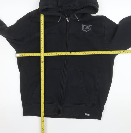 Everlast Men's Black L Full Zip Hooded Sports Jacket