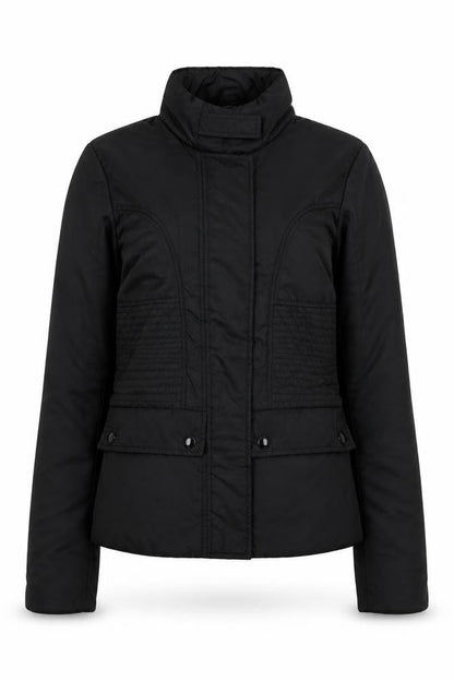 Hamnett Womens Black Quilted Biker Jacket Size 8