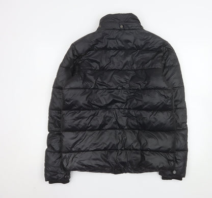 Mens UK Size XS River Island Black Puffer Jacket