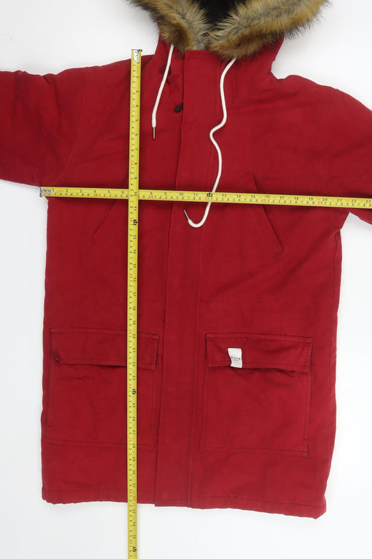 Mens UK Size XS NICCE London Red Parka Coat