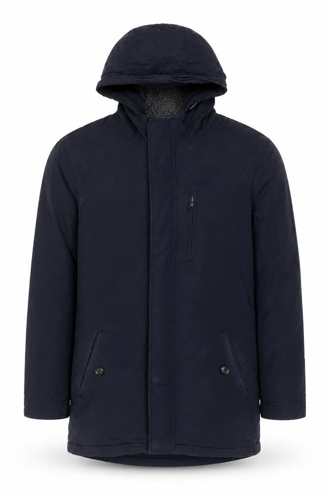 Mens UK Size M Criminal Blue Parka Coat