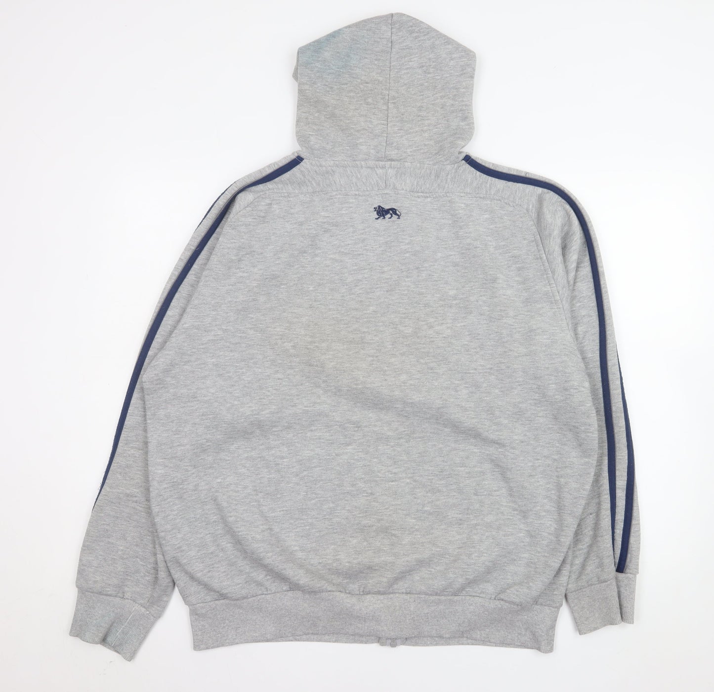 Lonsdale Men Grey 2XL Hooded Full Zip Basic Sports Jacket