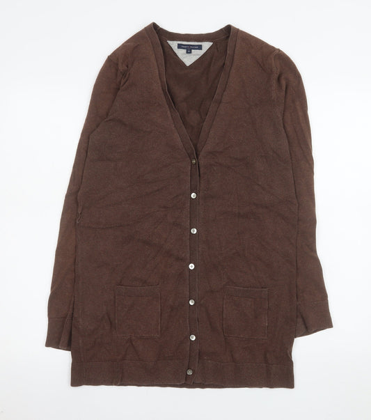 Womens UK Size XL Tommy Hilfiger Brown Cardigan Jumper