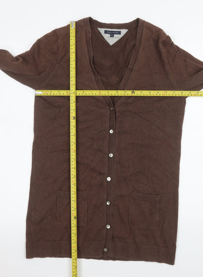 Womens UK Size XL Tommy Hilfiger Brown Cardigan Jumper
