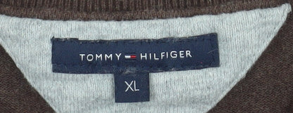 Womens UK Size XL Tommy Hilfiger Brown Cardigan Jumper