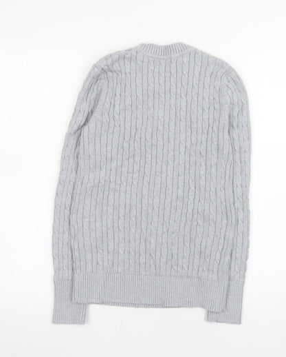 Mens UK Size M Superdry Grey Pullover Jumper
