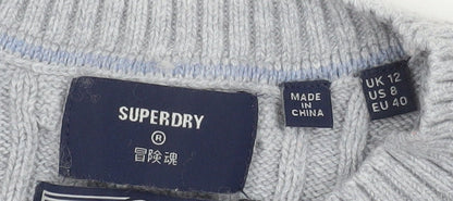 Mens UK Size M Superdry Grey Pullover Jumper