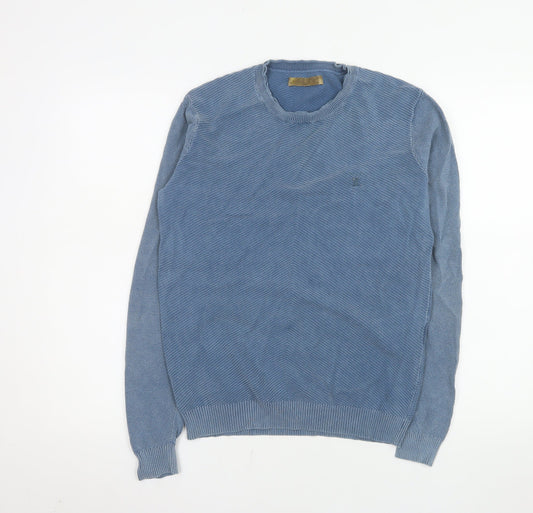 Mens UK Size S Pearly King Blue Pullover Jumper