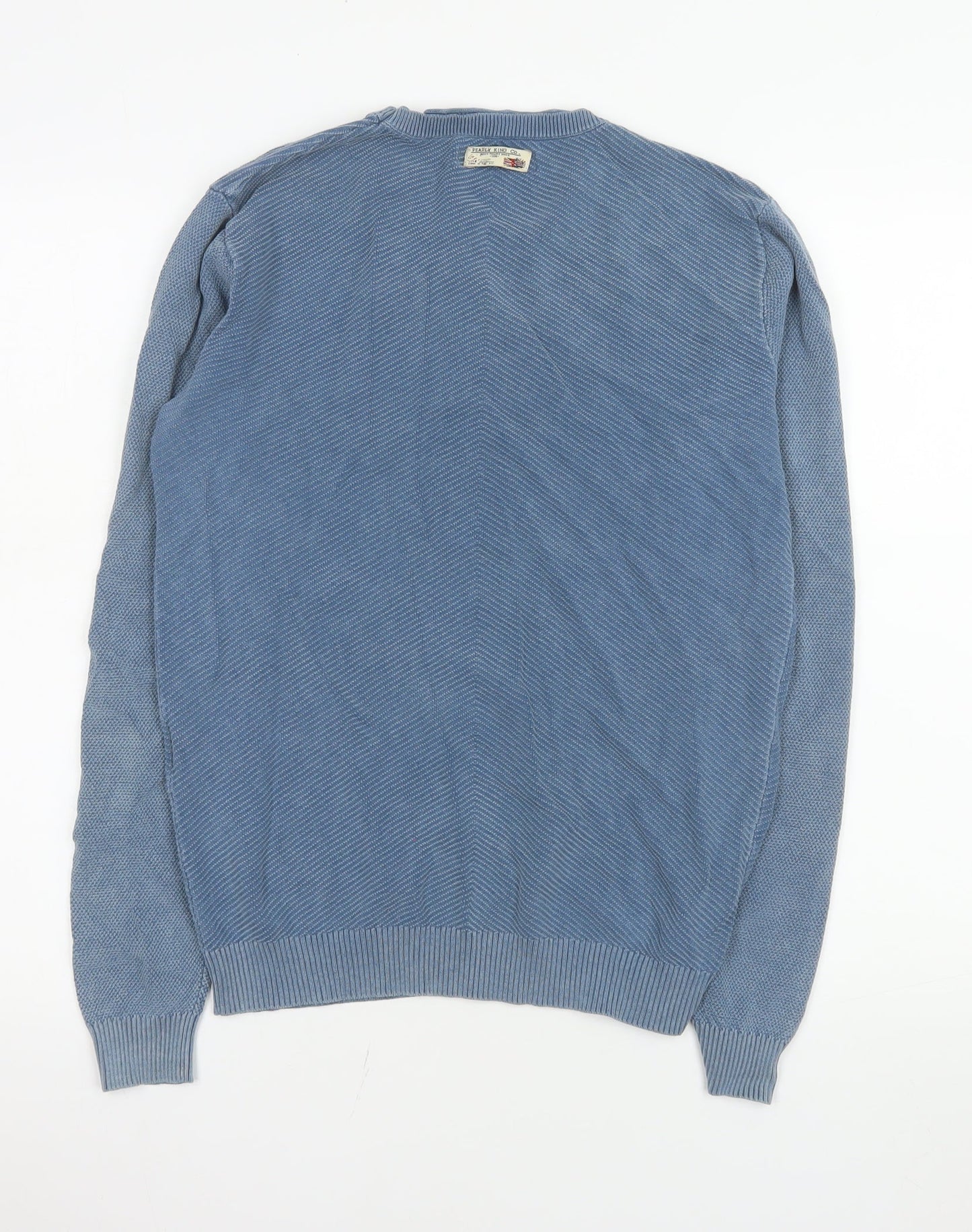 Mens UK Size S Pearly King Blue Pullover Jumper