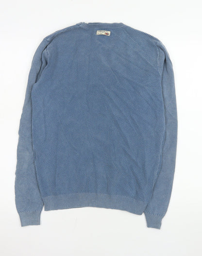 Mens UK Size S Pearly King Blue Pullover Jumper