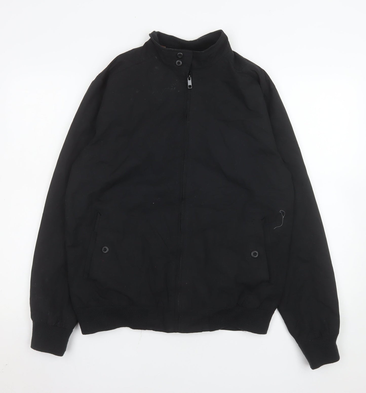 Mens UK Size M Soulstar&Co Black Bomber Jacket