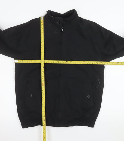 Mens UK Size M Soulstar&Co Black Bomber Jacket
