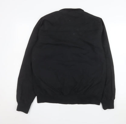 Mens UK Size M Soulstar&Co Black Bomber Jacket