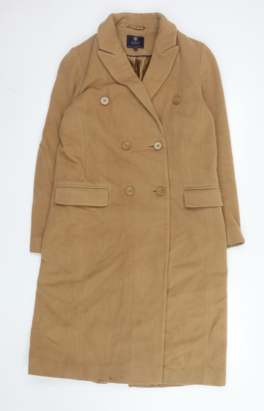 Womens UK Size 10 Marks and Spencer Beige Trench Coat