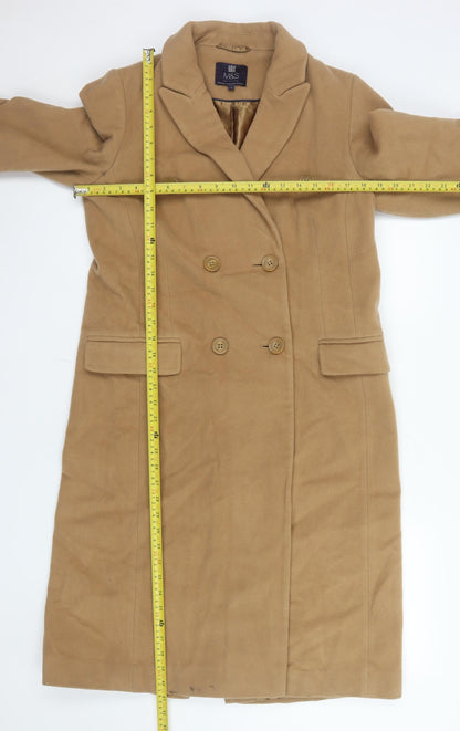 Womens UK Size 10 Marks and Spencer Beige Trench Coat