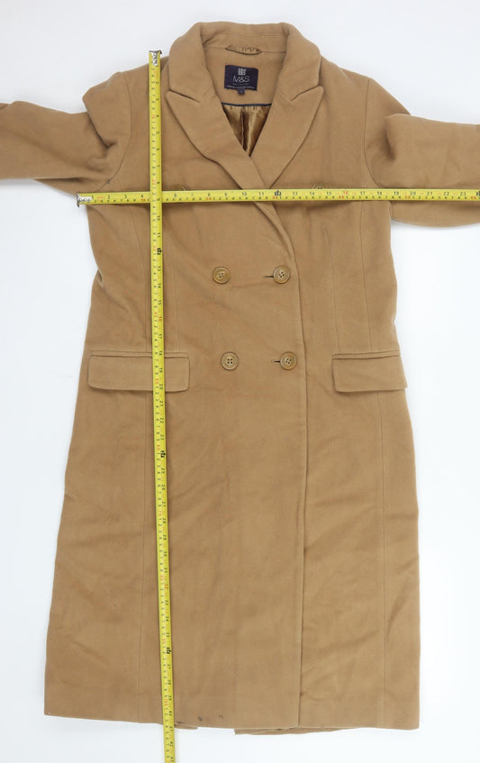 Womens UK Size 10 Marks and Spencer Beige Trench Coat
