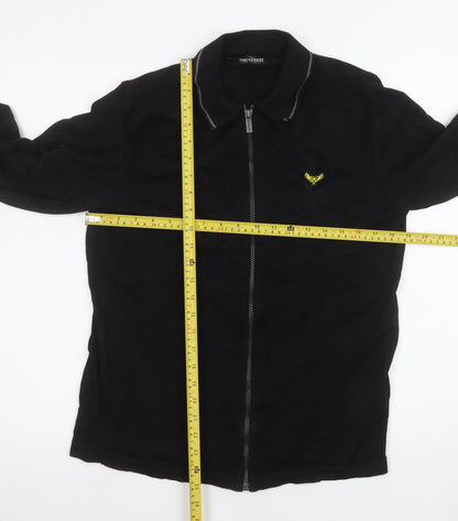 Mens UK Size M Threadbare Black Basic Jacket