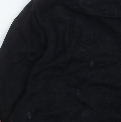 Mens UK Size M Threadbare Black Basic Jacket