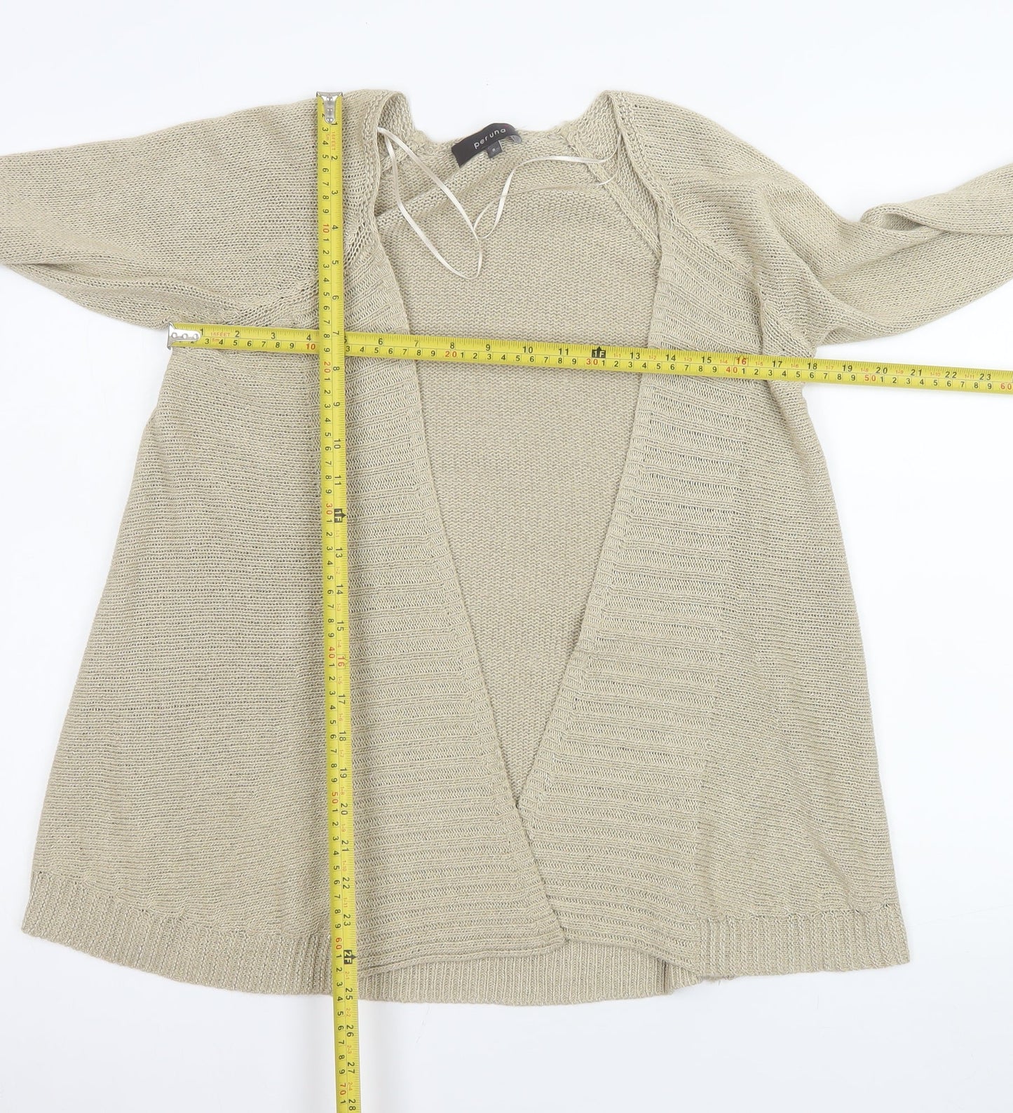 Womens UK Size 8 Marks and Spencer Beige Cardigan Jumper
