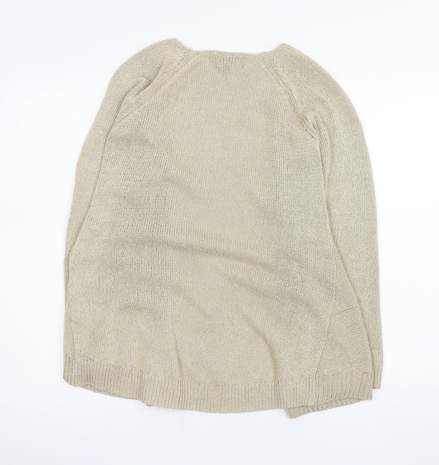 Womens UK Size 8 Marks and Spencer Beige Cardigan Jumper