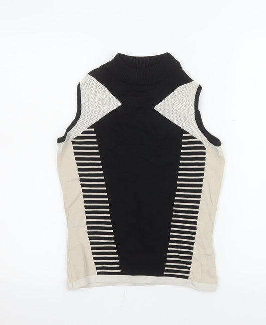 Womens UK Size 10 River Island Black Basic Tank