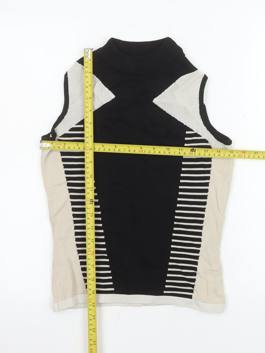 Womens UK Size 10 River Island Black Basic Tank