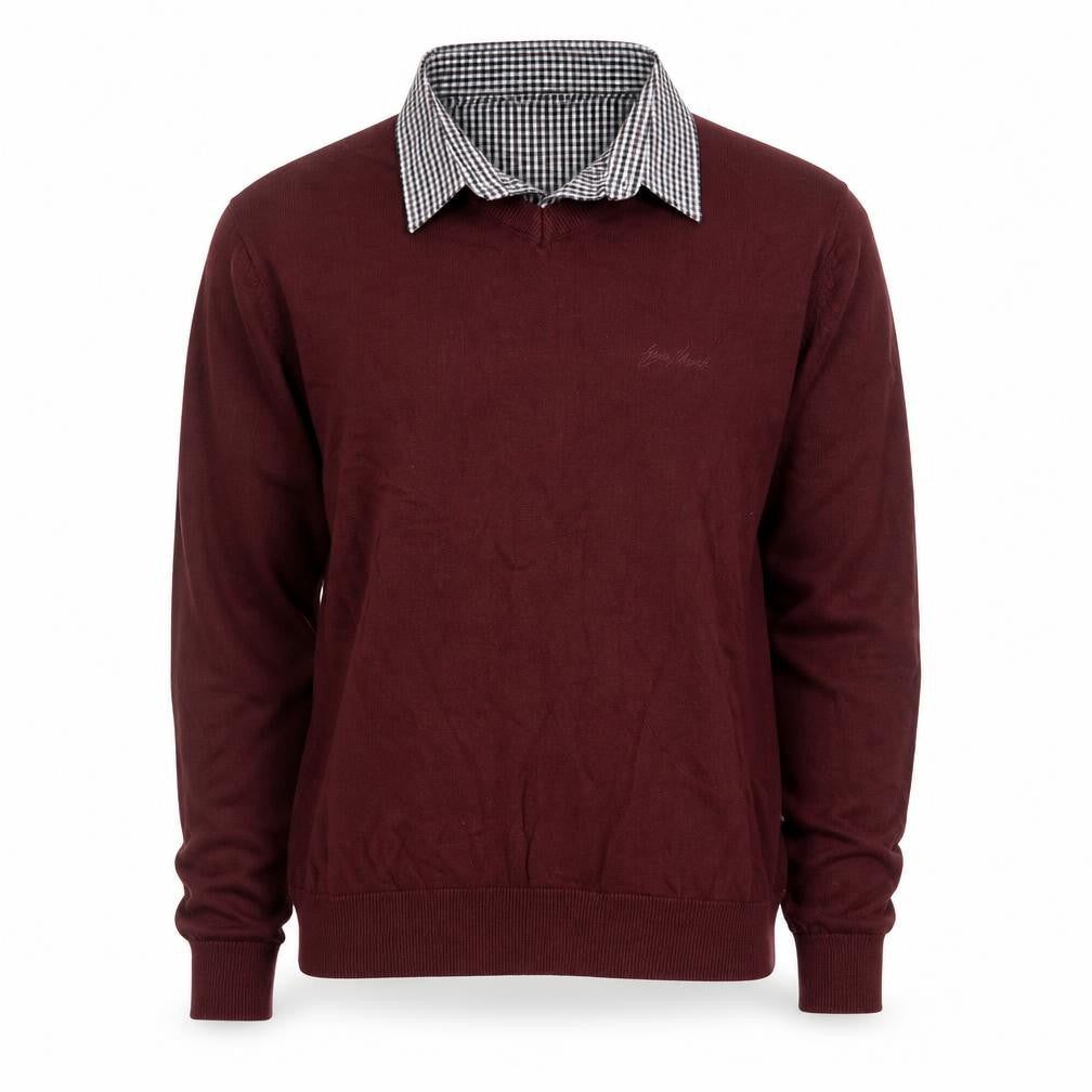 Mens UK Size XL Enzo Moretti Red Pullover Sweatshirt