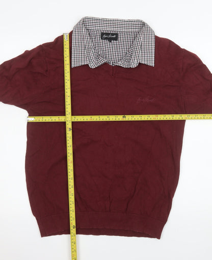 Mens UK Size XL Enzo Moretti Red Pullover Sweatshirt