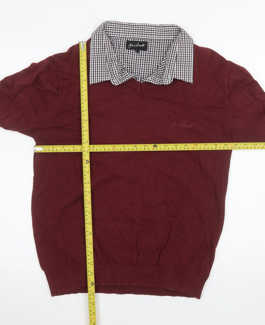 Mens UK Size XL Enzo Moretti Red Pullover Sweatshirt