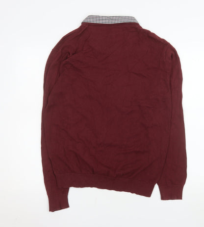 Mens UK Size XL Enzo Moretti Red Pullover Sweatshirt
