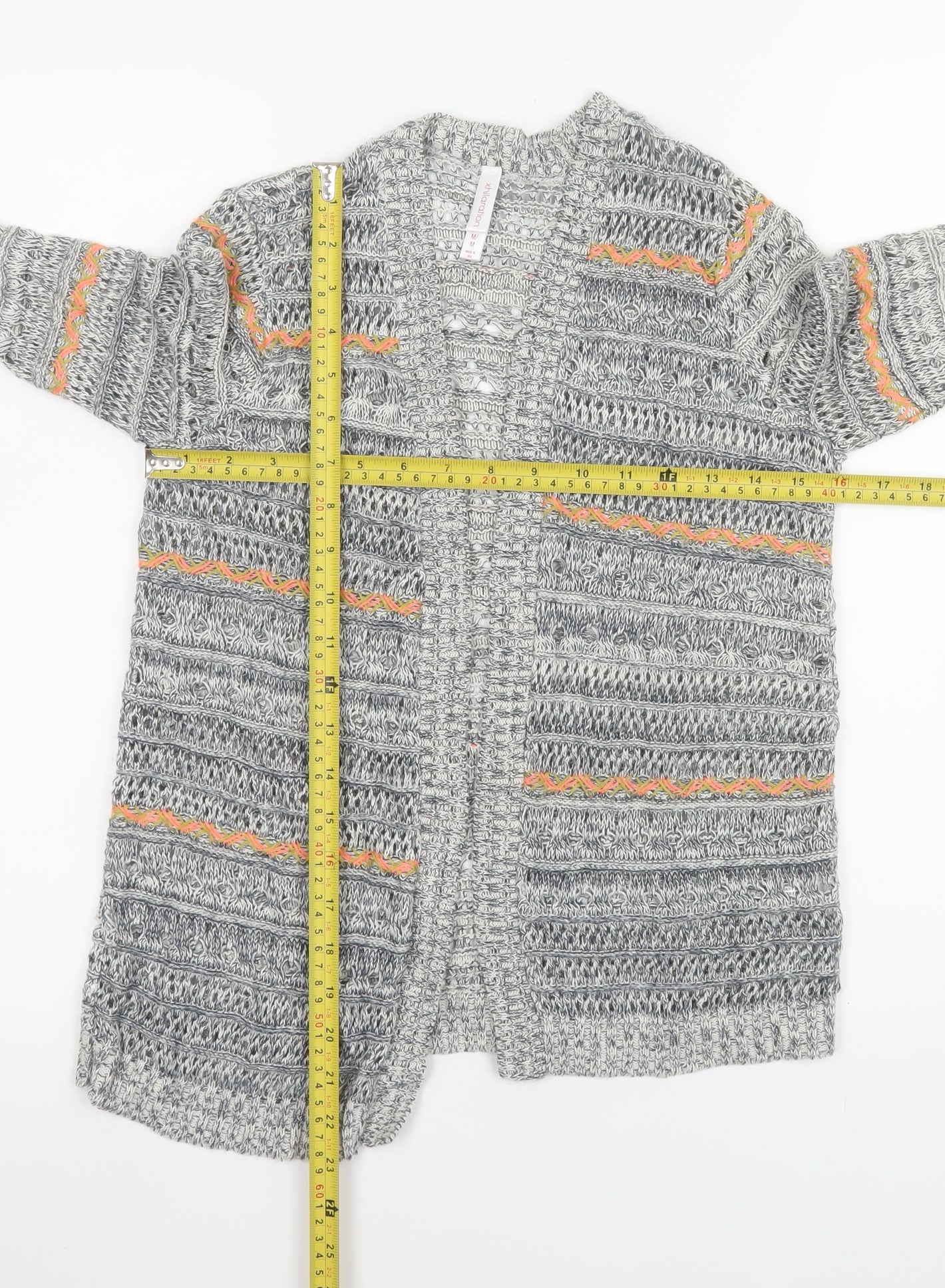 Womens UK Size M Xhilaration Grey Cardigan Jumper
