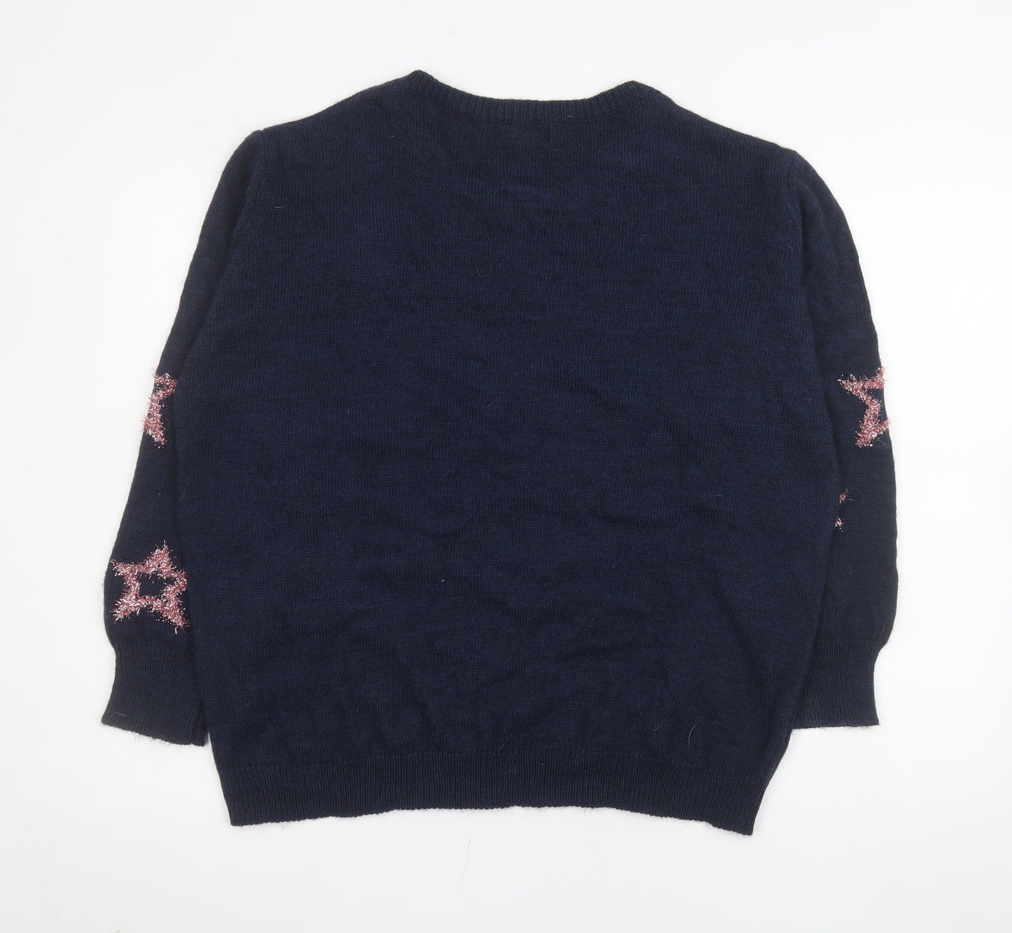 Womens UK Size 18 Plus Isabella D. Blue Pullover Jumper