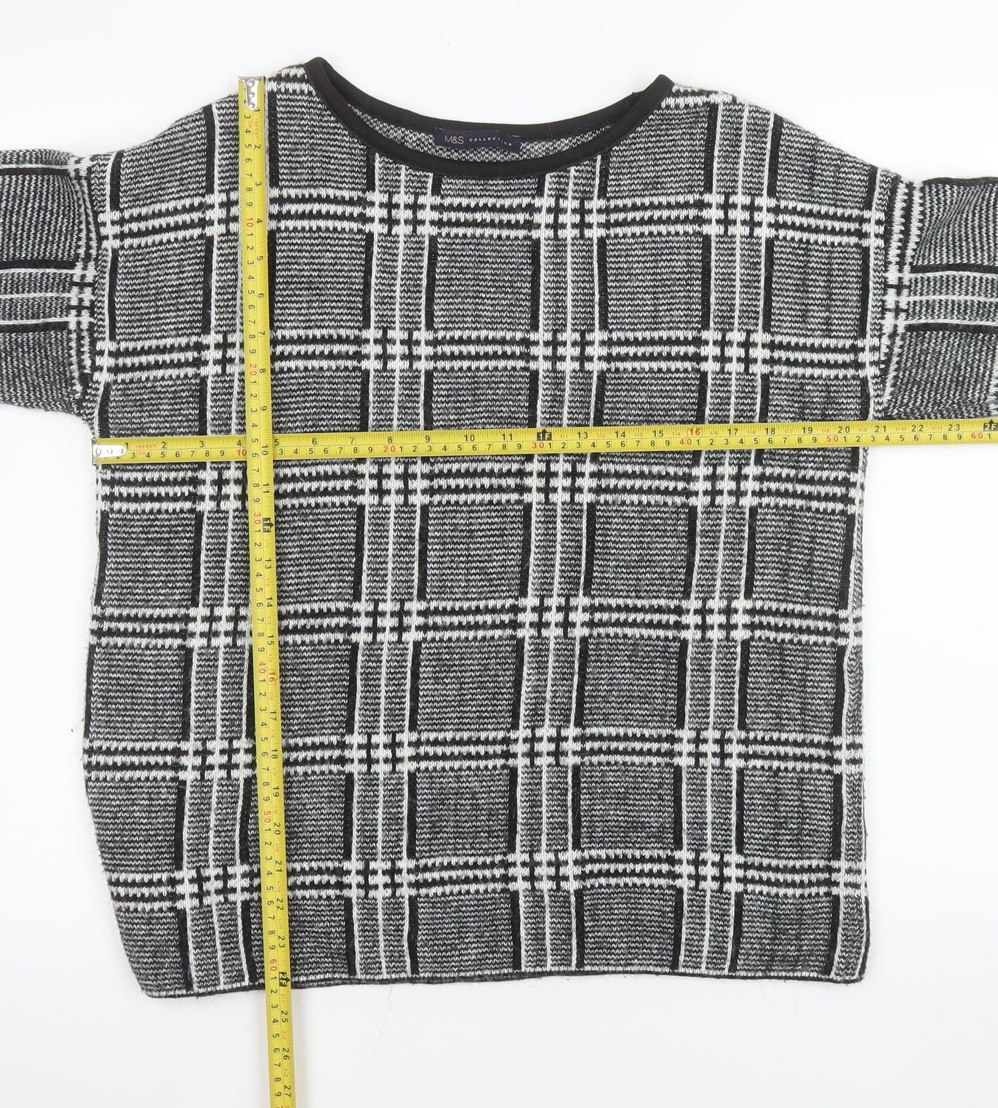 Womens UK Size 14 Marks and Spencer Grey Pullover Jumper