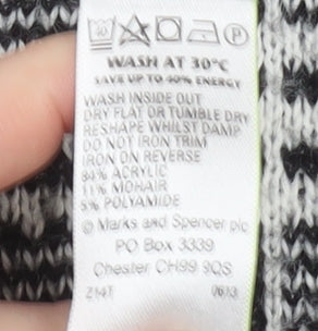 Womens UK Size 14 Marks and Spencer Grey Pullover Jumper