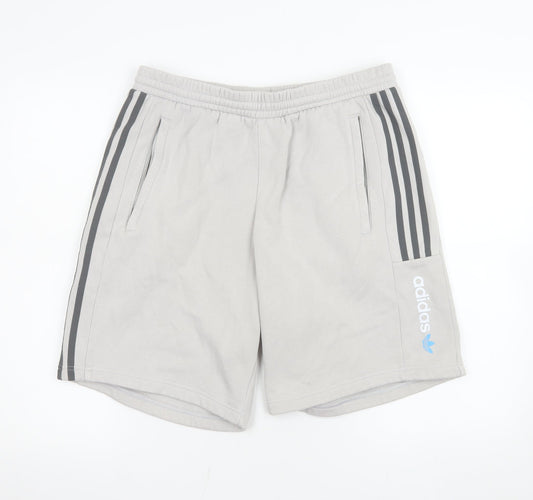 Mens UK Size L adidas Regular Fit Athletic Shorts
