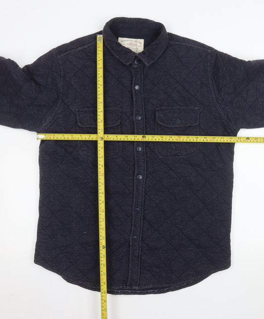 Mens UK Size XL American Eagle Outfitters Blue Quilted Coat
