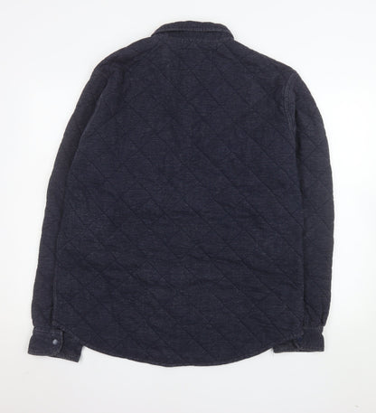Mens UK Size XL American Eagle Outfitters Blue Quilted Coat