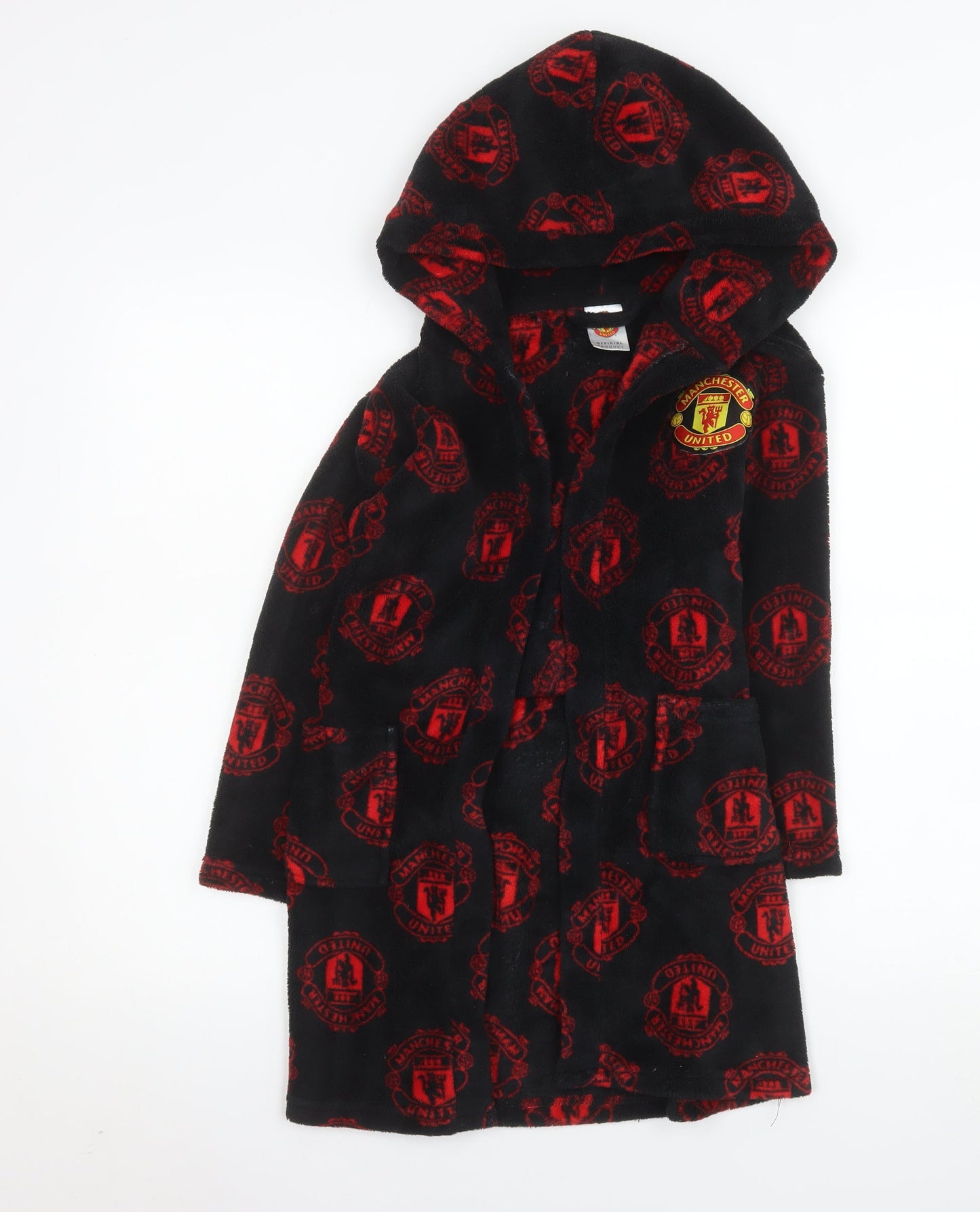 Boys UK Size 6-7 Years Manchester United Black  Robe