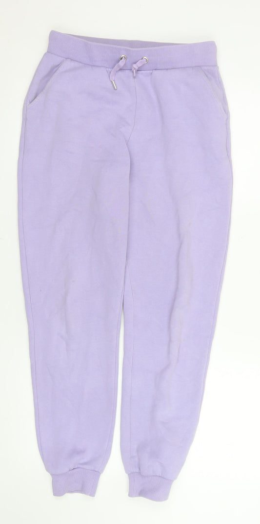 Womens UK Size S nu-in Relaxed Fit Jogger Purple Trousers