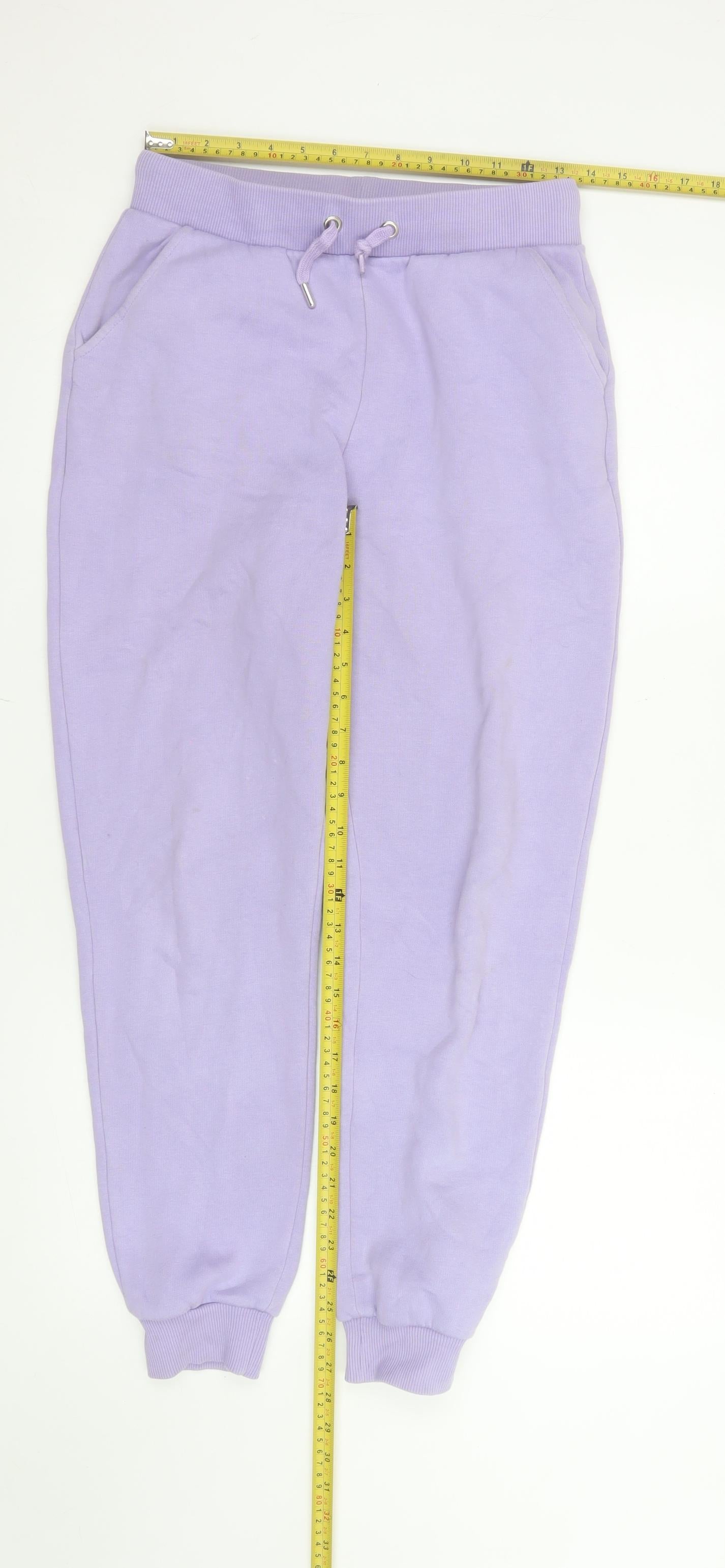 Womens UK Size S nu-in Relaxed Fit Jogger Purple Trousers