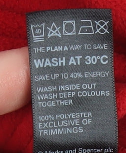 Womens UK Size 14 Marks and Spencer Red Basic Jacket