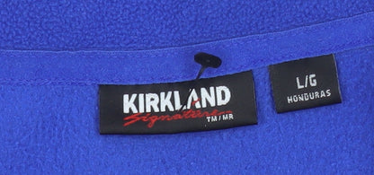 Mens UK Size L Kirkland Signature Blue Pullover Sweatshirt