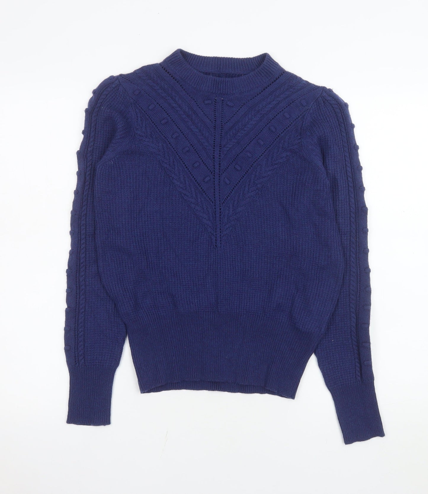 Womens UK Size 10 Marks and Spencer Blue Pullover Jumper