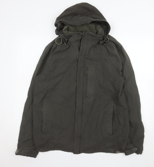 Mens UK Size XL Quechua Green Parka Coat