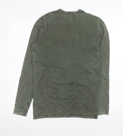 Mens UK Size XS ONLY & SONS Green Pullover Jumper