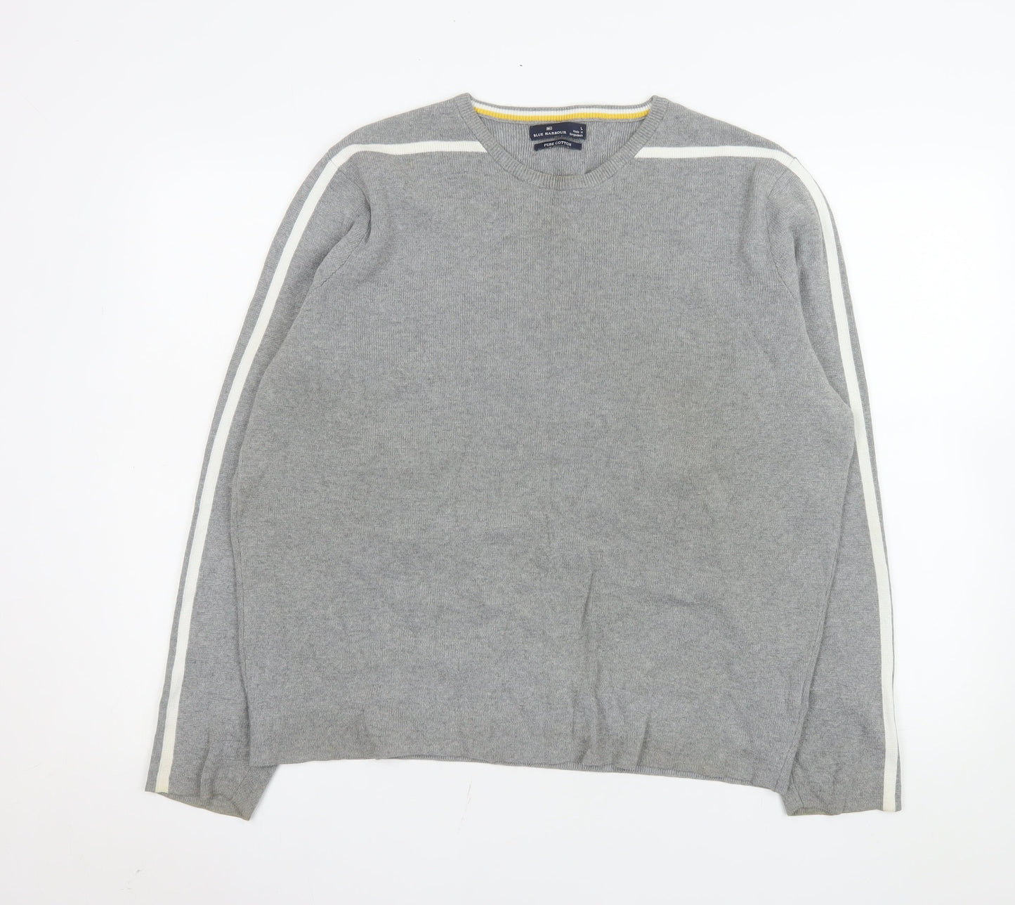 Mens UK Size L Marks and Spencer Grey Pullover Jumper