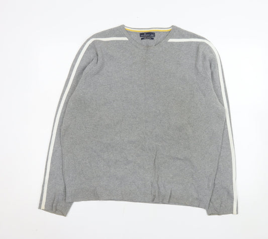 Mens UK Size L Marks and Spencer Grey Pullover Jumper
