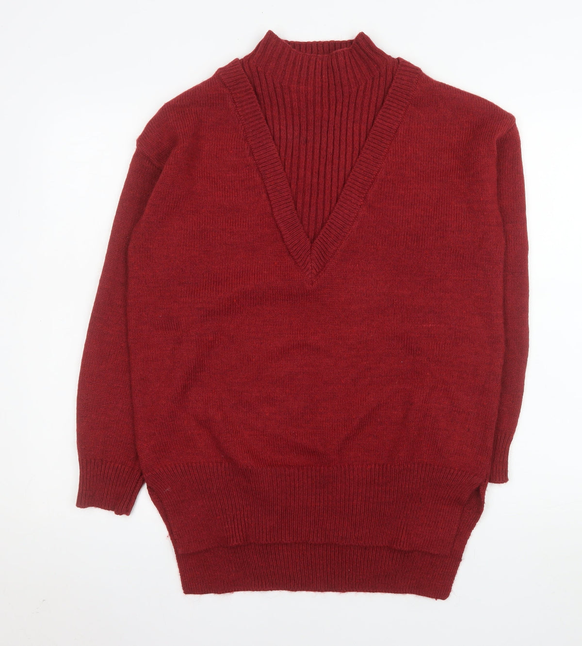 Mens UK Size S NEXT Red Pullover Jumper