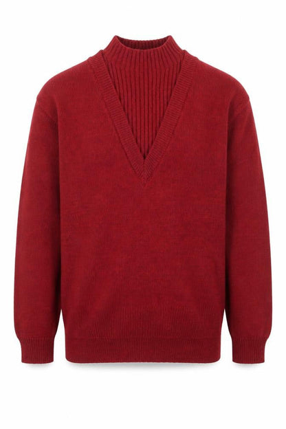 Mens UK Size S NEXT Red Pullover Jumper