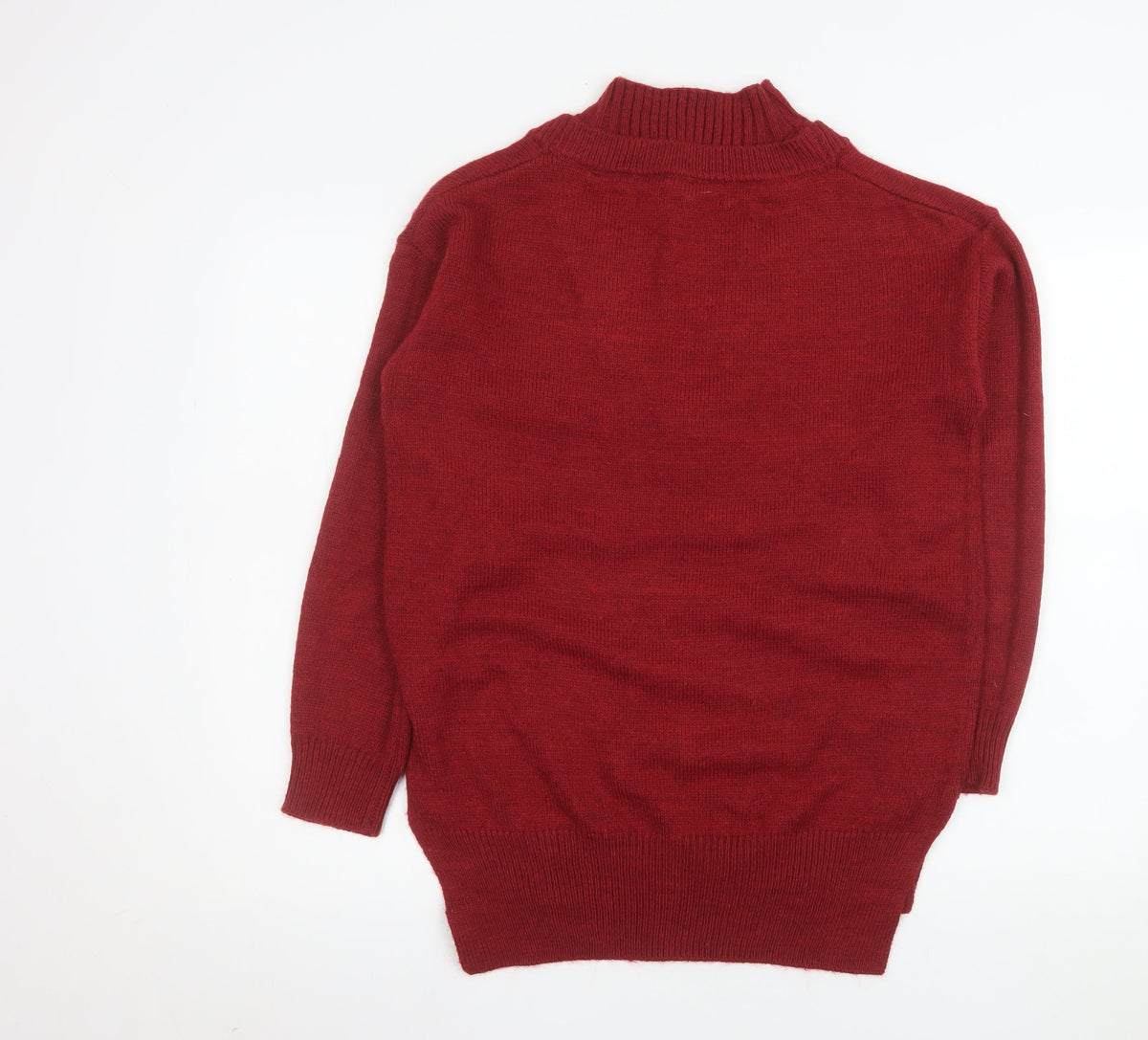 Mens UK Size S NEXT Red Pullover Jumper